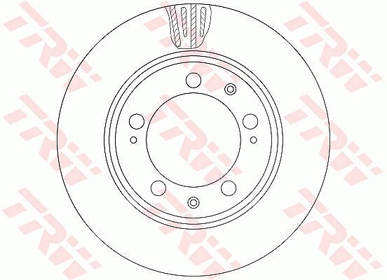 Trw 1x Bremsscheibe [Hersteller-Nr. DF6484S] für Porsche