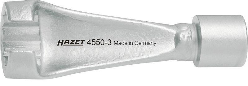 Hazet Einspritzleitungs-Schlüssel - 3/8 - Doppel-Sechskant - 17mm [Hersteller-Nr. 4550-3]