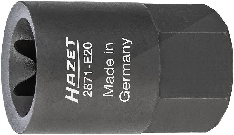 Hazet Bremssattel TORX® Einsatz - Außen-Sechskant 22mm - TORX® - E20 [Hersteller-Nr. 2871-E20]