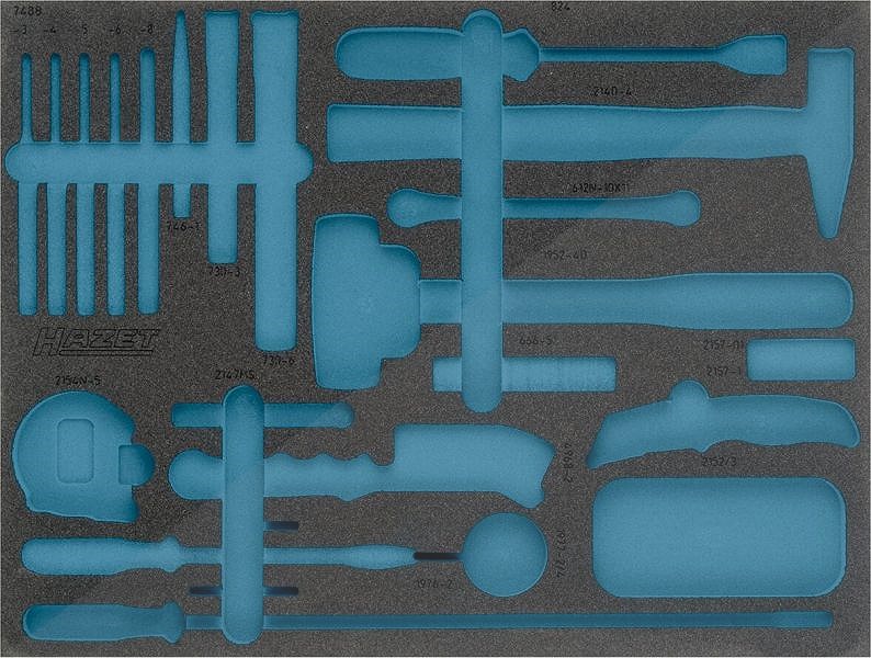 Hazet 2-Komponenten Weichschaum-Einlage - leer - für 163-372/25 [Hersteller-Nr. 163-372L]