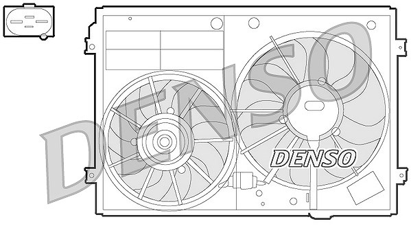 Denso Lüfter, Motorkühlung [Hersteller-Nr. DER32012] für Skoda, Seat, Audi, VW