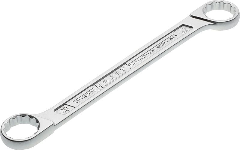 Hazet Doppel-Ringschlüssel - Doppel-Sechskant-Tractionsprofil - 30x32mm [Hersteller-Nr. 610N-30X32]