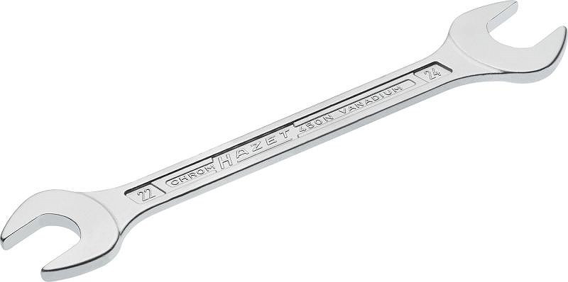 Hazet Doppel-Maulschlüssel - Außen-Sechskant Profil - 22 x 24 mm [Hersteller-Nr. 450N-22X24]