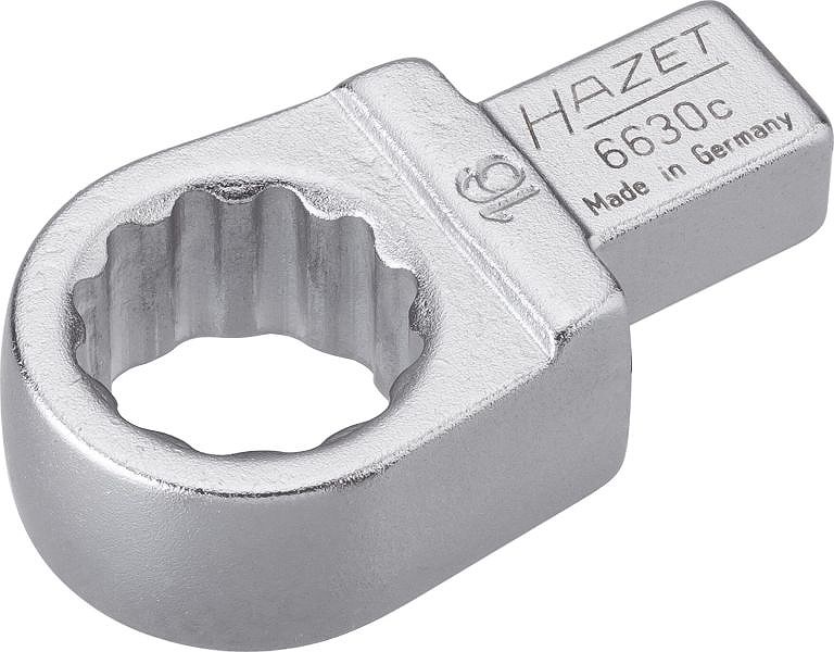 Hazet Einsteck-Ringschlüssel - Vierkant 9x12mm - Sechskant - 16mm [Hersteller-Nr. 6630C-16]