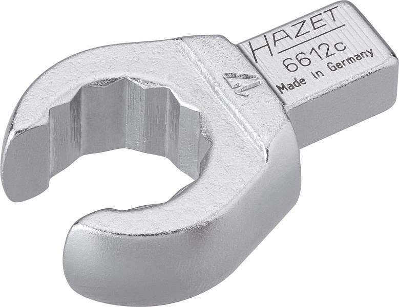 Hazet Einsteck-Ringschlüssel - offen - Vierkant 9x12mm - Zwölfkant 17mm [Hersteller-Nr. 6612C-17]