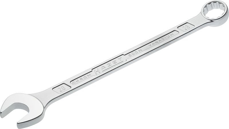 Hazet Ring-Maulschlüssel - Doppel-Sechskant-Tractionsprofil - 28 mm [Hersteller-Nr. 600N-28]