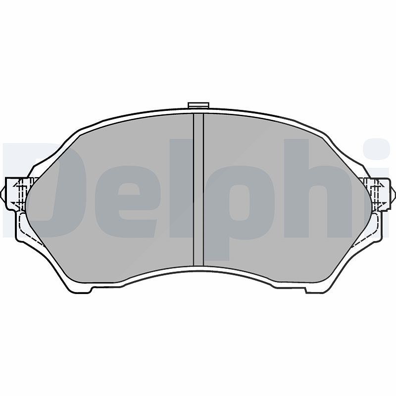 Für DELPHI LOCKHEED HAMULCE LP1440 BRAKE PAD AXLE SET Mazda - Bild 6