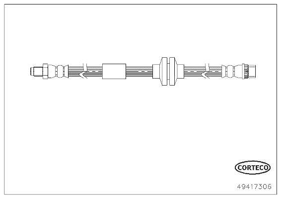 Corteco Bremsschlauch [Hersteller-Nr. 49417306] für Renault