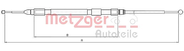 Metzger Autoteile Seilzug, Feststellbremse [Hersteller-Nr. 10.4157] für BMW