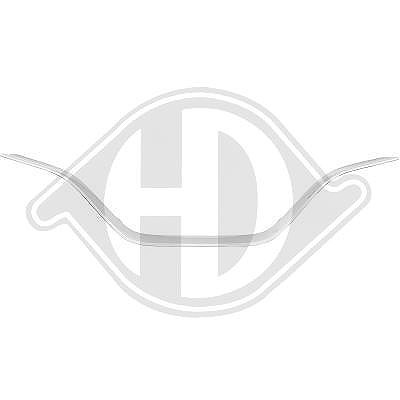 Diederichs Zier-/Schutzleiste, Kühlergitter [Hersteller-Nr. 4446042] für Renault