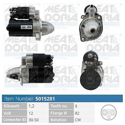 Meat & Doria Starter [Hersteller-Nr. 5015281] für Mercedes-Benz, Ssangyong, Daewoo