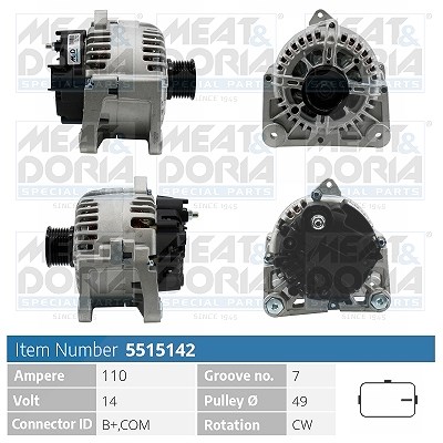 Meat & Doria Generator [Hersteller-Nr. 5515142] für Renault
