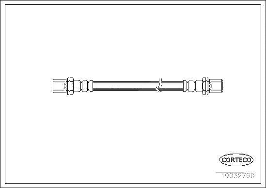 Corteco Bremsschlauch [Hersteller-Nr. 19032760] für Toyota