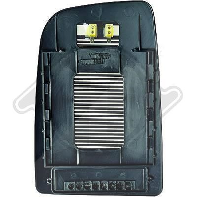 Diederichs Spiegelglas, Außenspiegel [Hersteller-Nr. 1663026] für VW, Mercedes-Benz