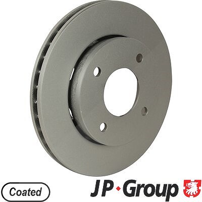 Jp Group 1x Bremsscheibe [Hersteller-Nr. 3963100800] für Smart, Mitsubishi