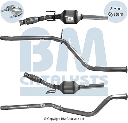 Bm Catalysts Katalysator inkl. Montagesatz [Hersteller-Nr. BM80152H] für Peugeot