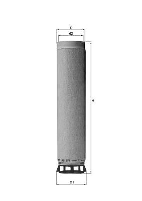 Mahle Sekundärluftfilter [Hersteller-Nr. LXS271]