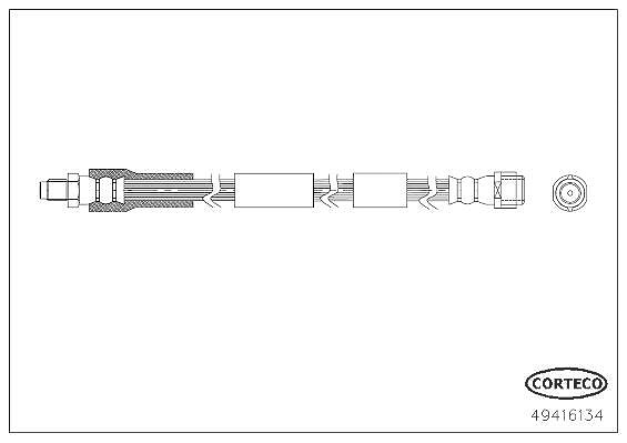 Corteco Bremsschlauch [Hersteller-Nr. 49416134] für Mercedes-Benz
