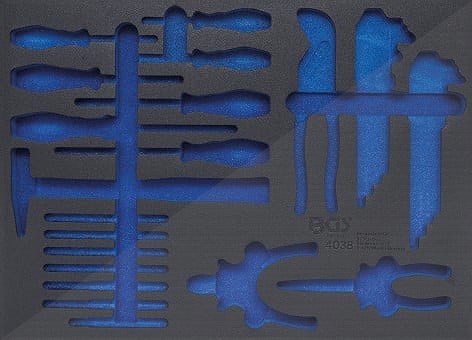 Bgs Werkstattwageneinlage 3/3 - leer - für Art. 4038 [Hersteller-Nr. 4038-1]
