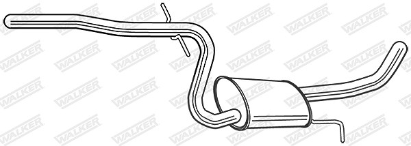 Walker Endschalldämpfer [Hersteller-Nr. 24167] für VW