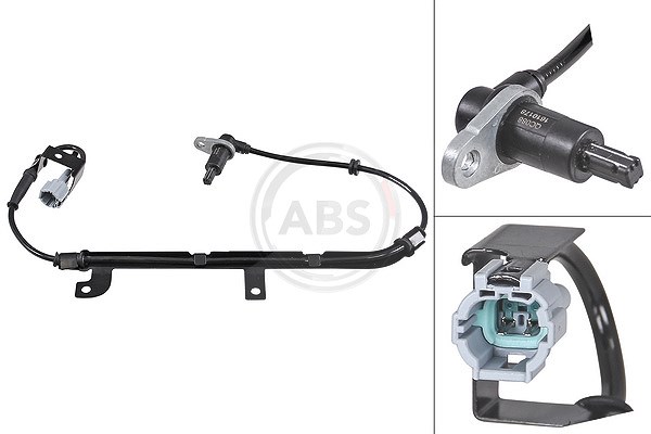 Sensor Raddrehzahl passiver Sensor 790 mm Kabel A.B.S. für NISSAN ALMERA - Bild 2