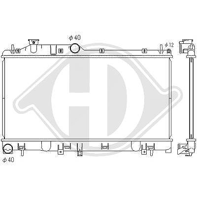 Diederichs Kühler, Motorkühlung [Hersteller-Nr. DCM3044] für Subaru