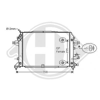 Diederichs Kühler, Motorkühlung [Hersteller-Nr. DCM2683] für Opel