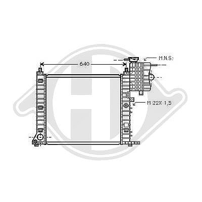 Diederichs Kühler, Motorkühlung [Hersteller-Nr. DCM2368] für Mercedes-Benz