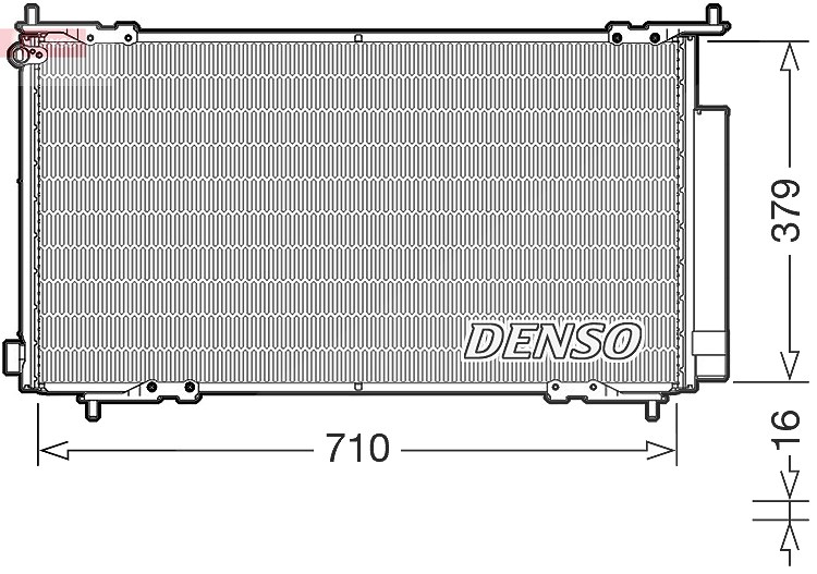 Denso Kondensator, Klimaanlage [Hersteller-Nr. DCN40015] für Honda