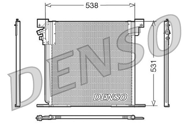 Denso Kondensator, Klimaanlage [Hersteller-Nr. DCN17030] für Mercedes-Benz