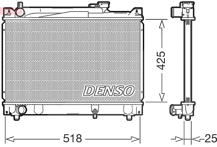 Denso Kühler, Motorkühlung [Hersteller-Nr. DRM47030] für Suzuki