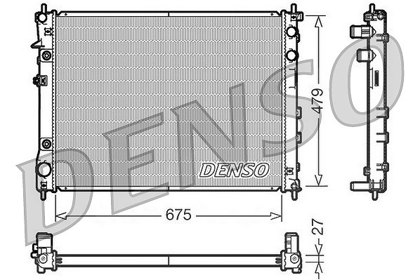 Denso Kühler, Motorkühlung [Hersteller-Nr. DRM36012] für Subaru
