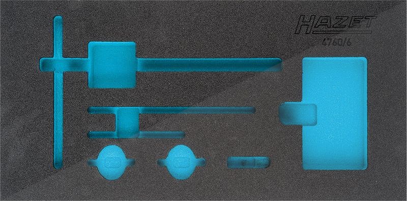 Hazet 2-Komponenten Weichschaum-Einlage - leer - für 4760/6 [Hersteller-Nr. 163-325L]