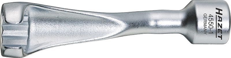 Hazet Einspritzleitungs-Schlüssel - 1/2 - Doppel-Sechskant - 17mm [Hersteller-Nr. 4550-1]