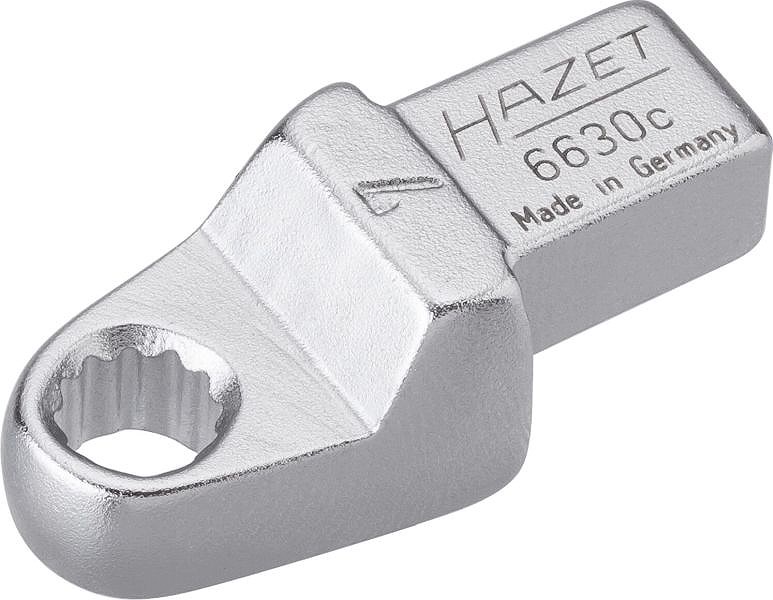 Hazet Einsteck-Ringschlüssel - Vierkant 9x12mm - Sechskant - 7mm [Hersteller-Nr. 6630C-7]