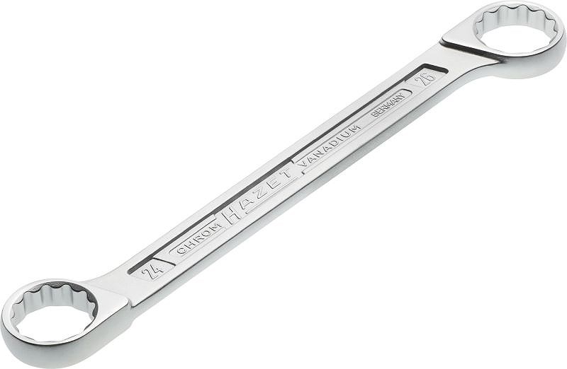 Hazet Doppel-Ringschlüssel - Doppel-Sechskant-Tractionsprofil - 24x26mm [Hersteller-Nr. 610N-24X26]