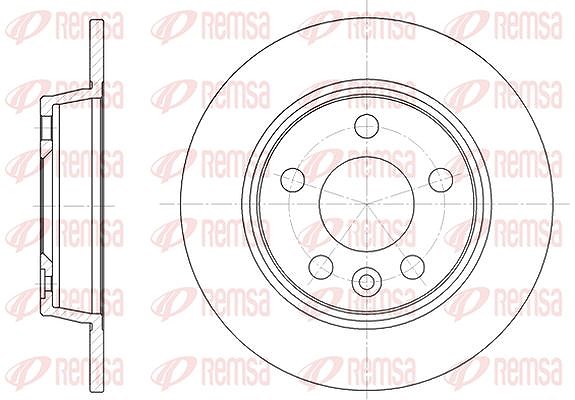 Kawe 1x Bremsscheibe [Hersteller-Nr. 645300] für Seat, Ford, VW