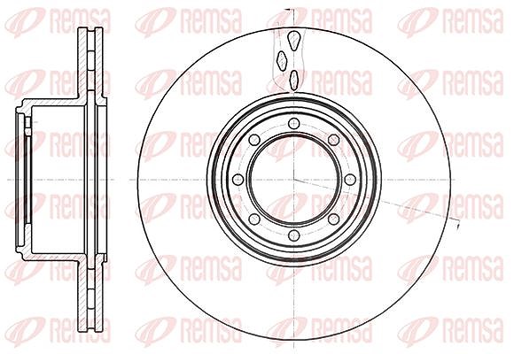 Kawe 1x Bremsscheibe [Hersteller-Nr. 6121610] für Iveco