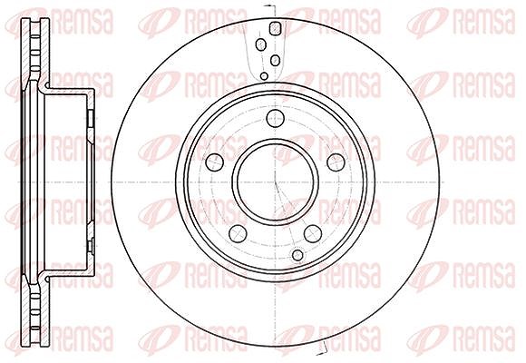 Kawe 1x Bremsscheibe [Hersteller-Nr. 6106610] für Mercedes-Benz