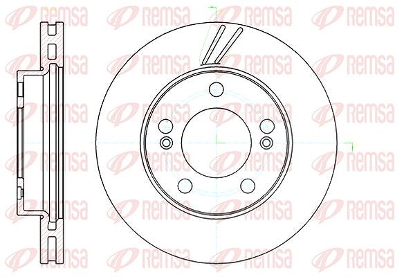 Kawe 1x Bremsscheibe [Hersteller-Nr. 6104010] für Ssangyong