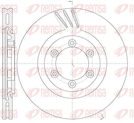 Kawe 1x Bremsscheibe [Hersteller-Nr. 6100010] für Ssangyong