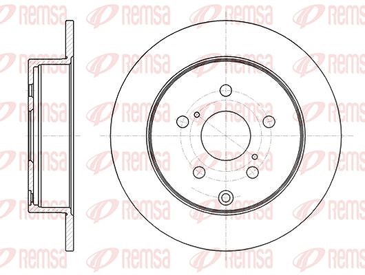 Kawe 1x Bremsscheibe [Hersteller-Nr. 6108800] für Mercedes-Benz, Toyota