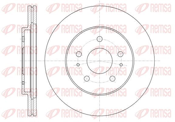 Kawe 1x Bremsscheibe [Hersteller-Nr. 6135610] für Daihatsu