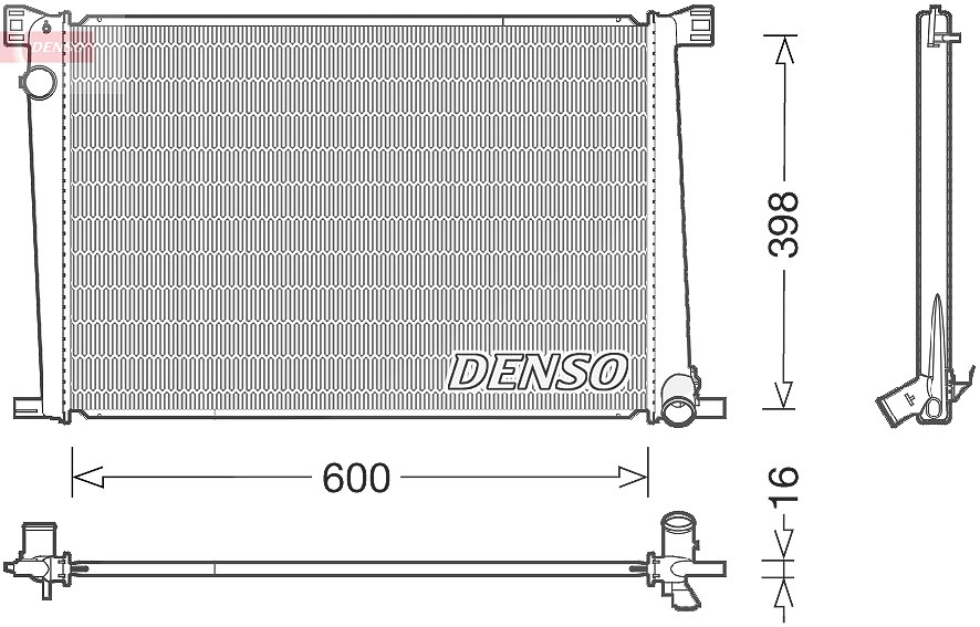 Denso Kühler, Motorkühlung [Hersteller-Nr. DRM05007] für Mini