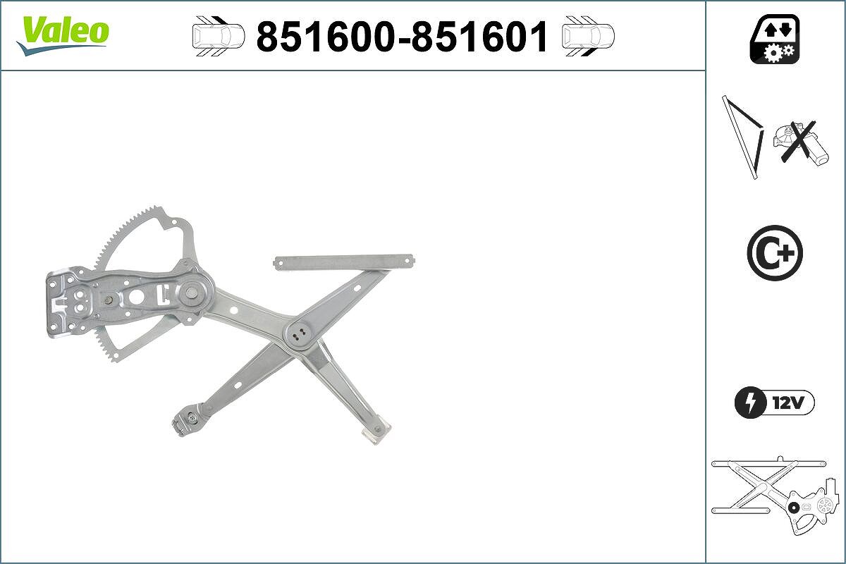 Valeo Fensterheber [Hersteller-Nr. 851600] für Mercedes-Benz