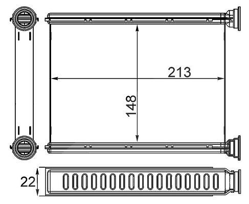 Mahle Wärmetauscher, Innenraumheizung [Hersteller-Nr. AH250000S] für Nissan