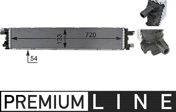 Mahle Niedertemperaturkühler, Ladeluftkühler [Hersteller-Nr. CIR1000P] für Audi