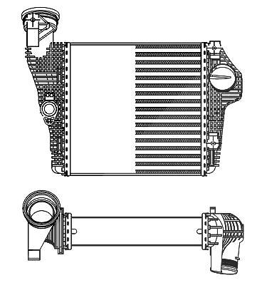 Nrf Ladeluftkühler [Hersteller-Nr. 309025] für Porsche