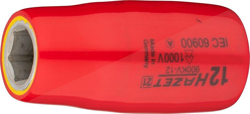 Hazet Steckschlüsseleinsatz - schutzisoliert - 1/2 - Sechskant - 12mm [Hersteller-Nr. 900KV-12]