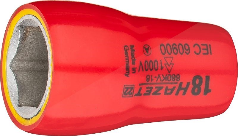 Hazet Steckschlüsseleinsatz - 3/8 - Sechskant-Tractionsprofil - 18mm [Hersteller-Nr. 880KV-18]